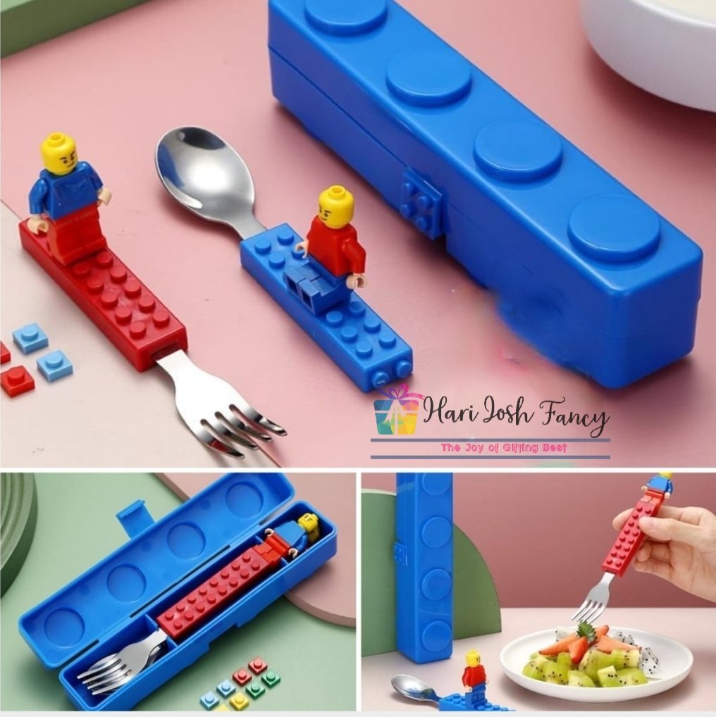 LEGO Style Cutlery Set