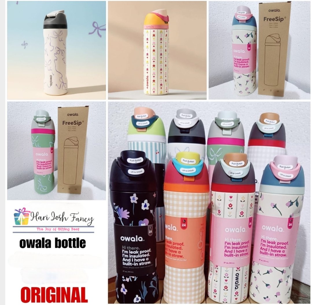 800ml Owala brand dual mouth printed flasks