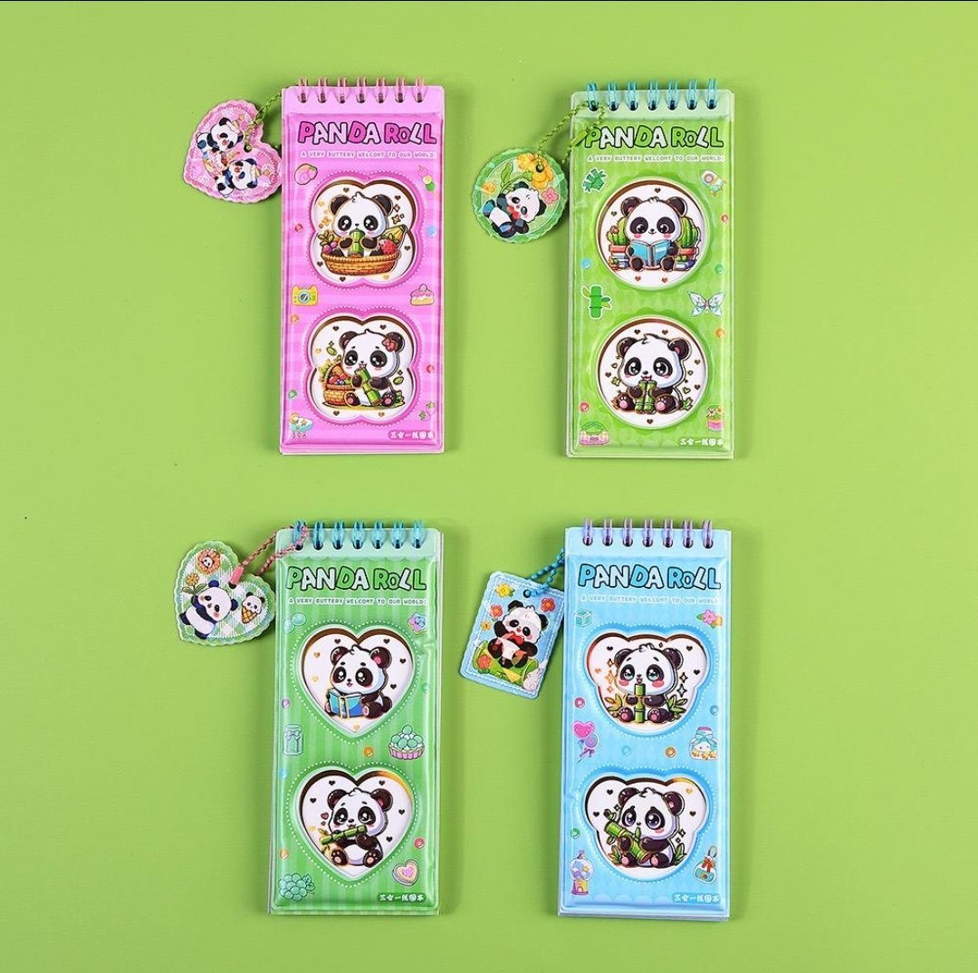 Panda notepad with stickers