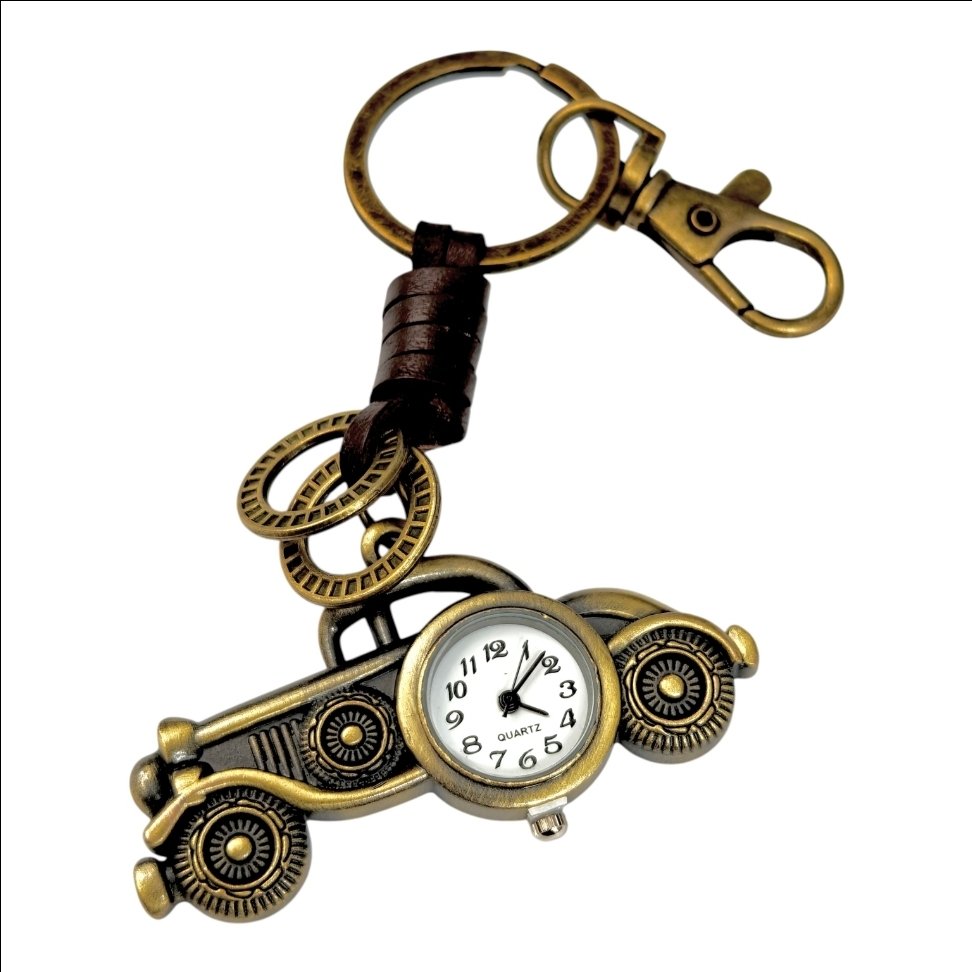 Antique Clock Keychain