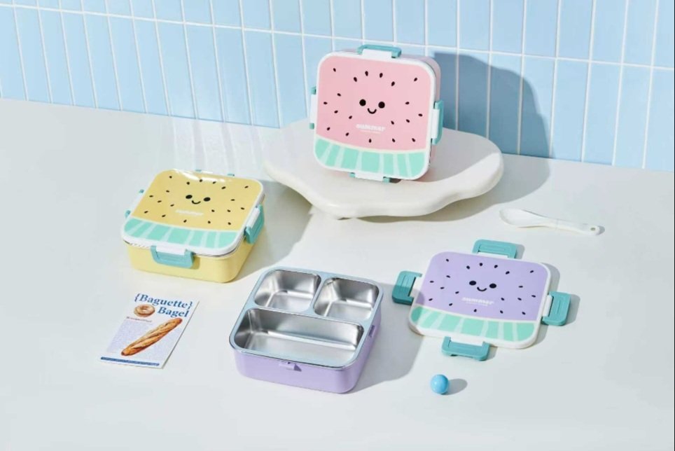 3 Grid Fruit Model Lunch Box