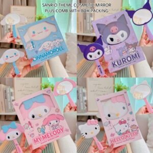 Handle mirror with comb