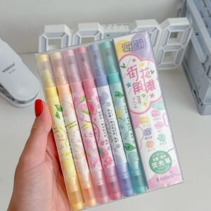 6-Piece Highlighter Cum Sketch Pen Set