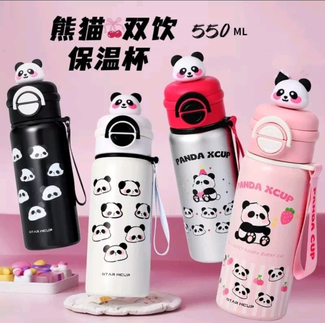 550ml Panda Dual Mouth Flask