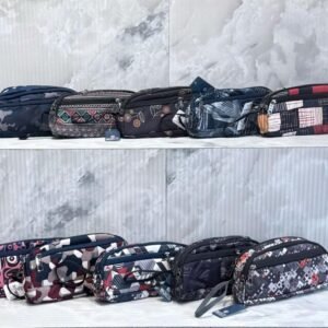 3-zip printed pencil pouch