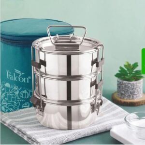 Falcon 3 layer lunch box with bag