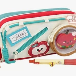 Japanese Style Delicous food Velcro pencil pouch