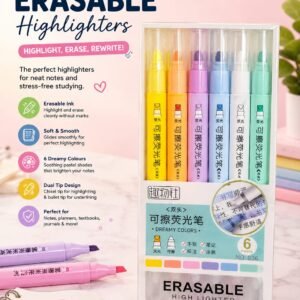 Erasable Highlighters – Pack of 6